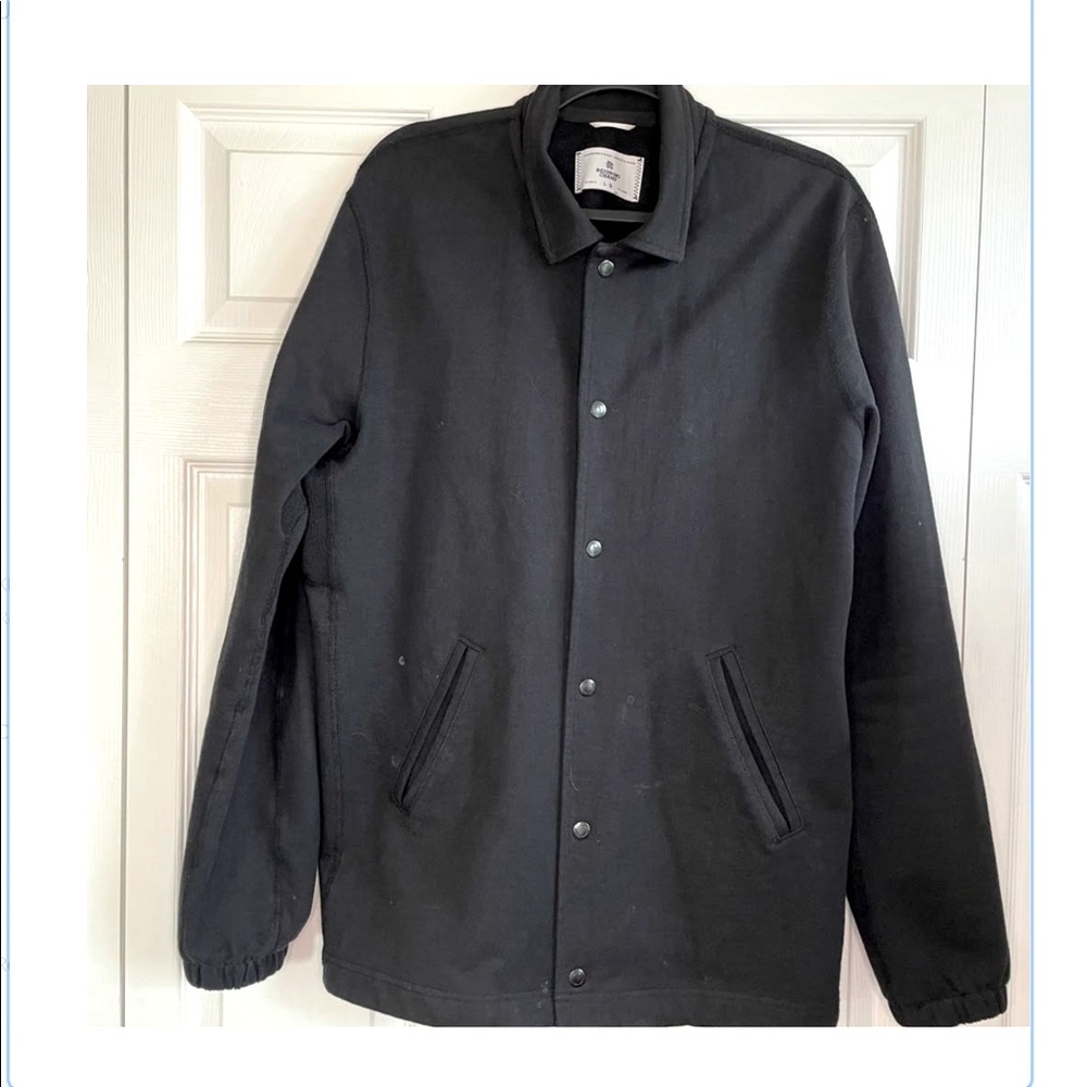 Reigning Champ Black Cotton Terry Jacket